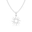 Silver Sun Men Pendant Necklace with Chain or without Chain