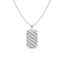 Silver Wave Men Pendant Necklace with Chain or without Chain