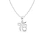 Silver Ek Onkar Religious Men Pendant Necklace with Chain or without Chain