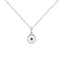 Silver Evil Eye Pendant Chain