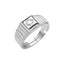 Silver Marius Step Men Ring