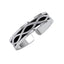 Silver Oxidised Infinity Men Ring