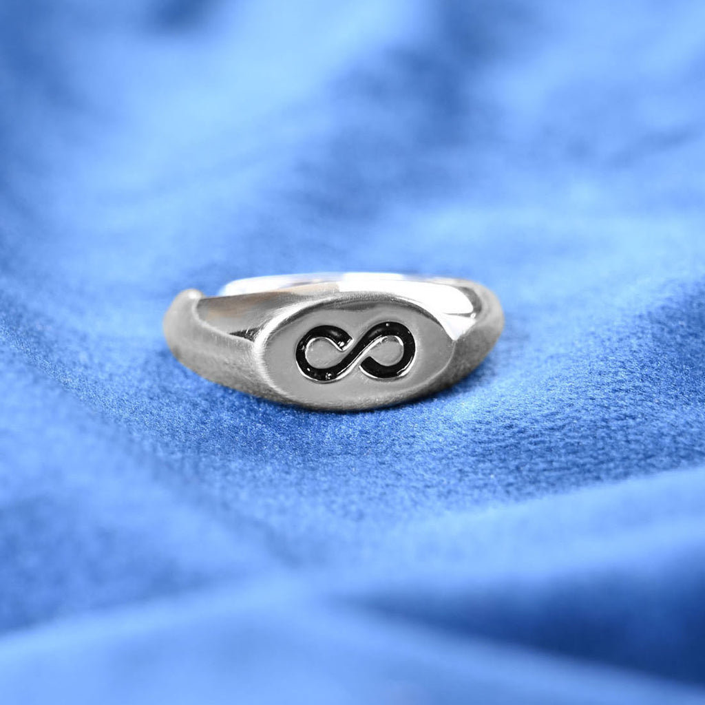 Silver Tian Infinity Men Ring