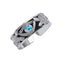 Silver Oxidised Evil Eye Men Ring