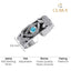 Silver Oxidised Evil Eye Men Ring