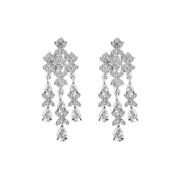 Clara 925 Sterling Silver Queen'S Dangler Earrings
