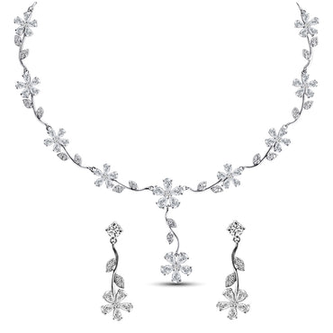 Clara 925 Sterling Silver Flower Necklace