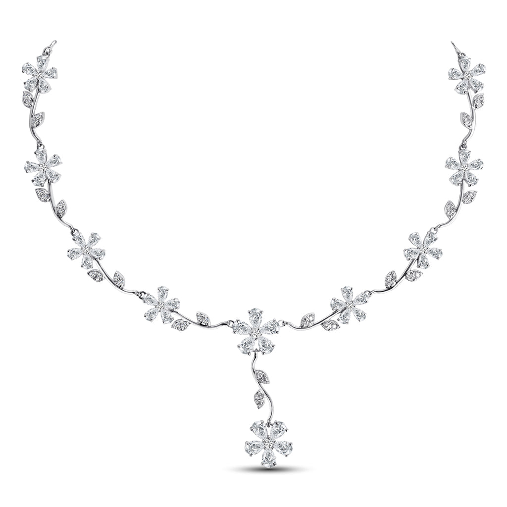 Silver Flower Necklace