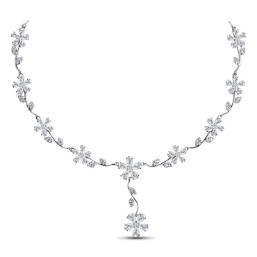 Clara 925 Sterling Silver Flower Necklace