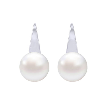 Clara 92.5 Sterling Sterling Silver Classic Pearl Earrings Gift for Women and Girls
