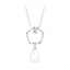 Silver Pearl Sara Pendant Chain Necklace