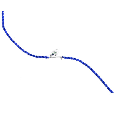 Silver Krishna Rakhi with Roli Chawal for Bhai Brothers