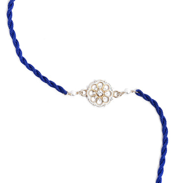 Silver Mandala Rakhi with Roli Chawal for Bhai Brothers