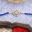 CLARA Silver Mandala Rakhi with Roli Chawal for Bhai Brothers