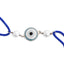 CLARA Silver Evil Eye Rakhi with Roli Chawal for Bhai Brothers