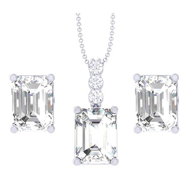Clara-92.5-Sterling-Silver-Emerald-Cut-Solitaire-Pendant-Earring-Jewellery-Set-Gift-for-Women-&-Girls