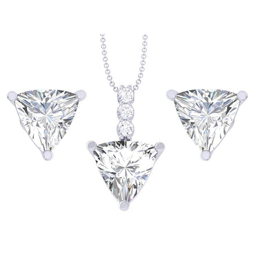 Clara-92.5-Sterling-Silver-Trillion-Solitaire-Pendant-Earring-Jewellery-Set-Gift-for-Women-&-Girls