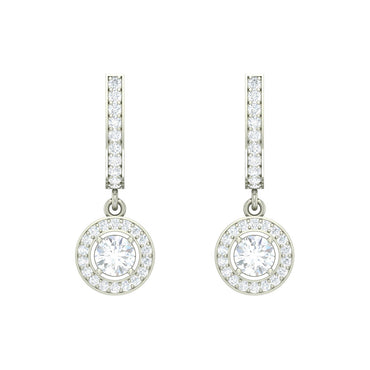 Clara 925 Sterling Silver and Cubic Zirconia Dangle & Drop Margo Earring With Screw Back for Women & Girls