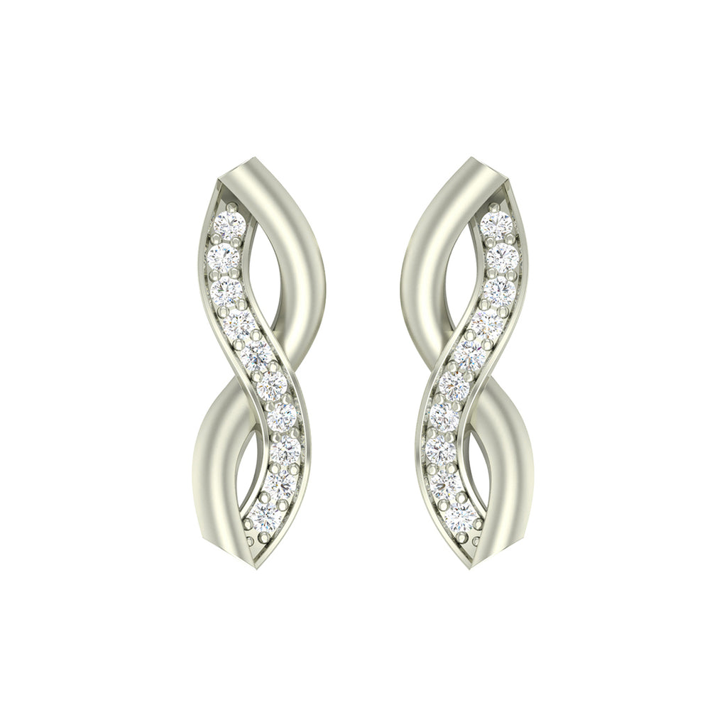 Silver Twist Earring