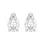 Silver Pear Earring