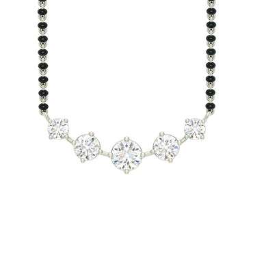 5 Stone Mangalsutra Chain Pendant