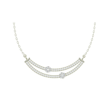 CLARA 925 Sterling Silver Rhodium Plated Ava Pendant with Chain Gift for Women and Girls