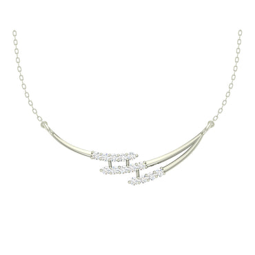 CLARA 925 Sterling Silver Rhodium Plated Isla Pendant with Chain Gift for Women and Girls