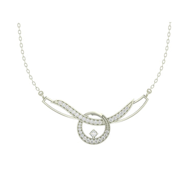 CLARA 925 Sterling Silver Rhodium Plated Evie Pendant with Chain Gift for Women and Girls