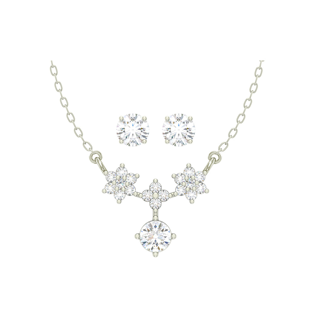 Silver Lily Jewellery Set