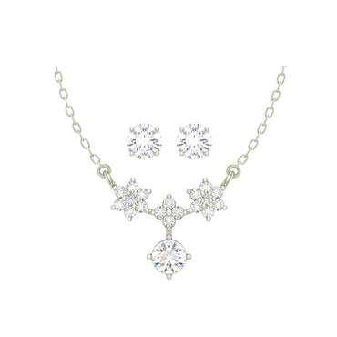 Silver Lily Jewellery Set