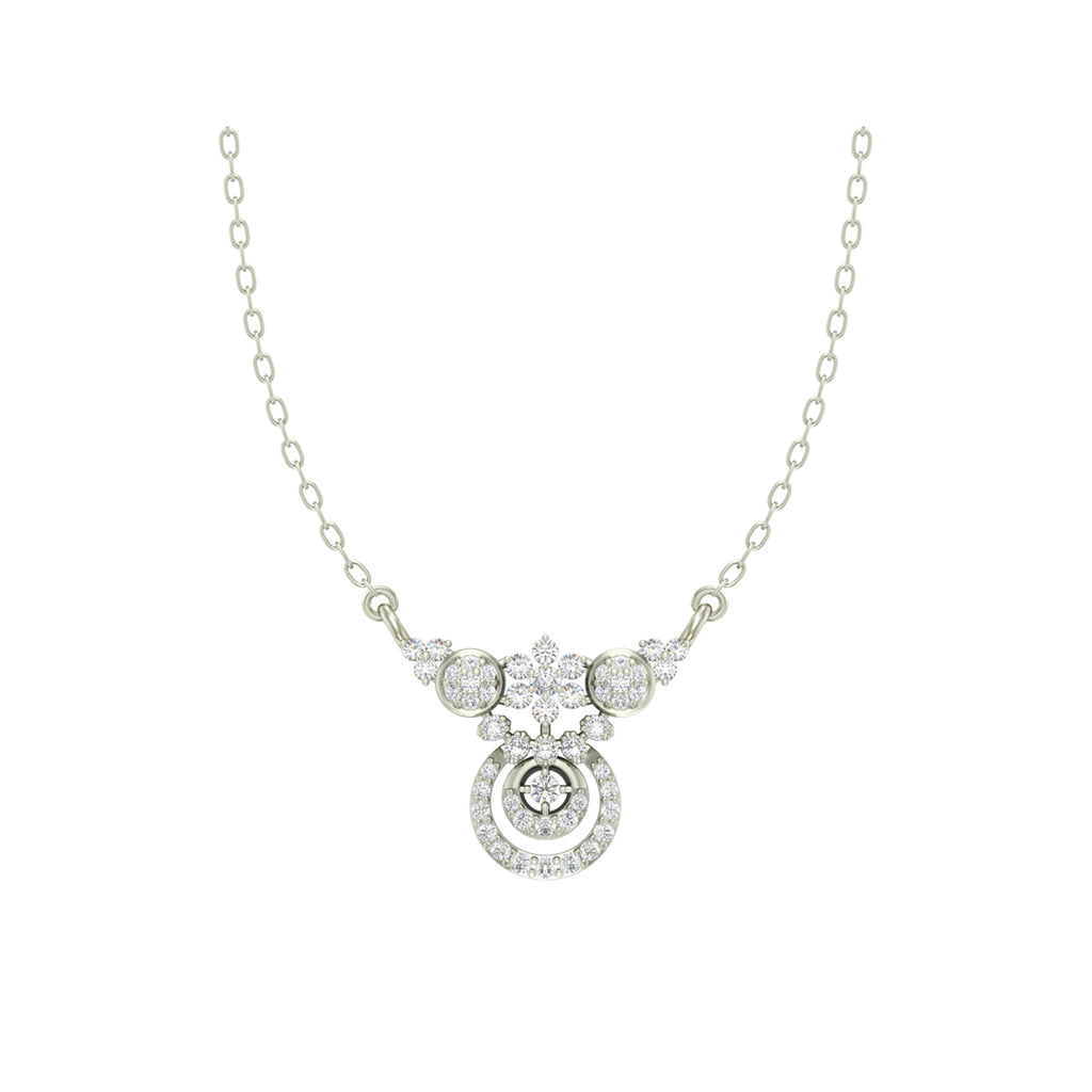 Silver Aria Pendant Chain Necklace