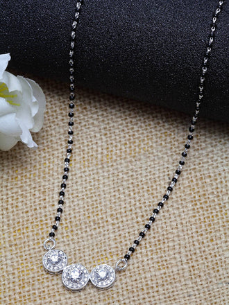 Silver Poppy Mangalsutra