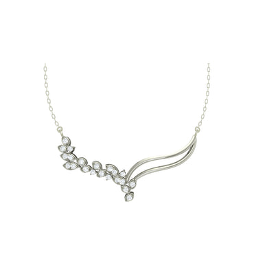 Clara 925 Sterling Silver Rhodium Plated Freya Pendant with Chain Gift for Women & Girls