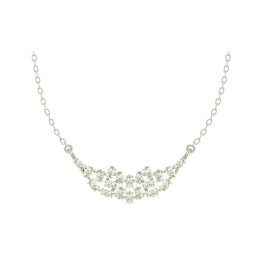 CLARA 925 Sterling Silver Rhodium Plated Daisy Pendant with Chain Gift for Women & Girls