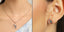 CLARA 925 Sterling Silver Heart Pendant Earring Chain Jewellery Set 