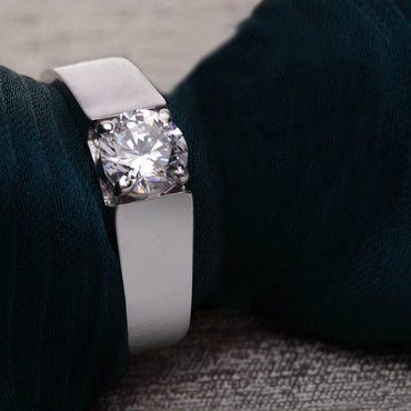 CLARA Pure 925 Sterling Silver Luca Adjustable Ring Gift for Men and Boys