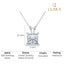 Silver Russo Square Solitaire Pendant Chain