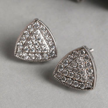 CLARA 925 Sterling Silver Nora Earrings with Screw Back 