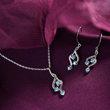 Silver Valentina Jewellery Set
