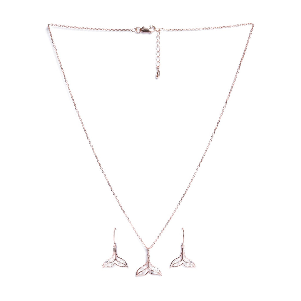 Silver Whale Tail Jewellery Set