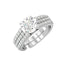 CLARA Pure 925 Sterling Silver Statement Solitaire Finger Ring with Adjustable Band 