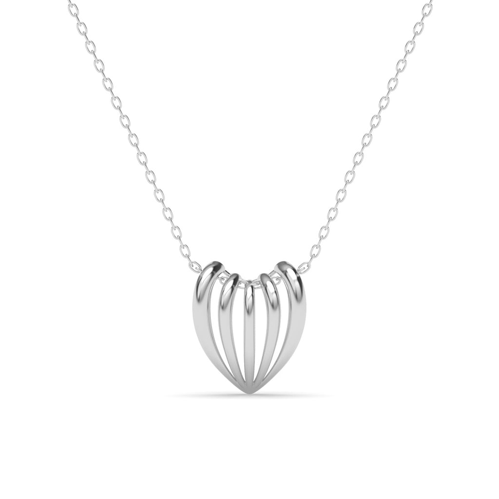 Silver Asma Pendant Chain Necklace