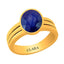 Certified Blue Sapphire (Neelam) Stunning Panchdhatu Ring 3.9cts or 4.25ratti