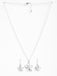 CLARA 925 Sterling Silver Vega Pendant Earring Chain Jewellery Set 