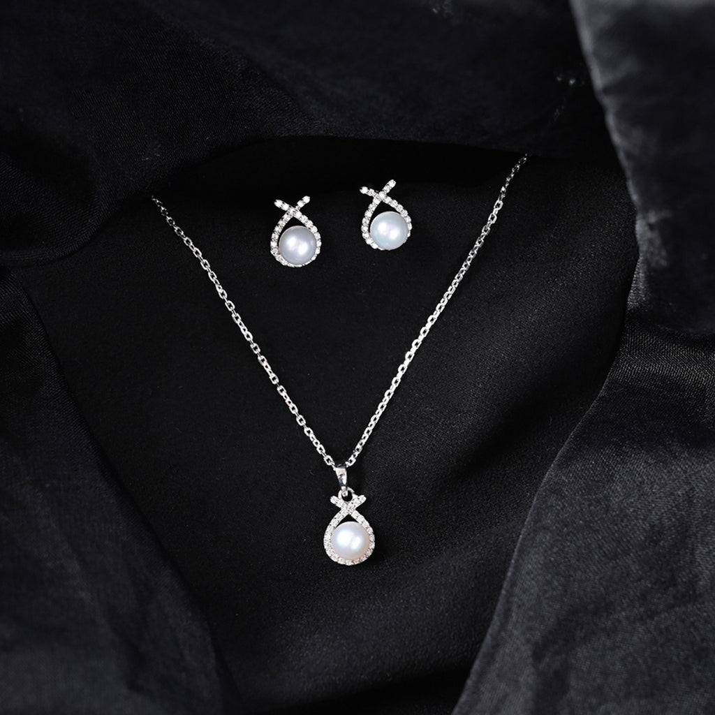 Silver Asal Freshwater Pearl Jewellery Set