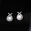 Silver Asal Freshwater Pearl Stud Earrings