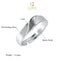 CLARA Pure 925 Sterling Silver Wave Adjustable Ring Gift for Men and Boys | Partial Matte Finish