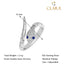 CLARA Pure 925 Sterling Silver Snake Finger Ring with Adjustable Band 