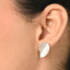 Silver Tessa Matte Finish Earrings