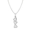 CLARA 925 Sterling Silver 3 Heart Pendant Chain Necklace 
